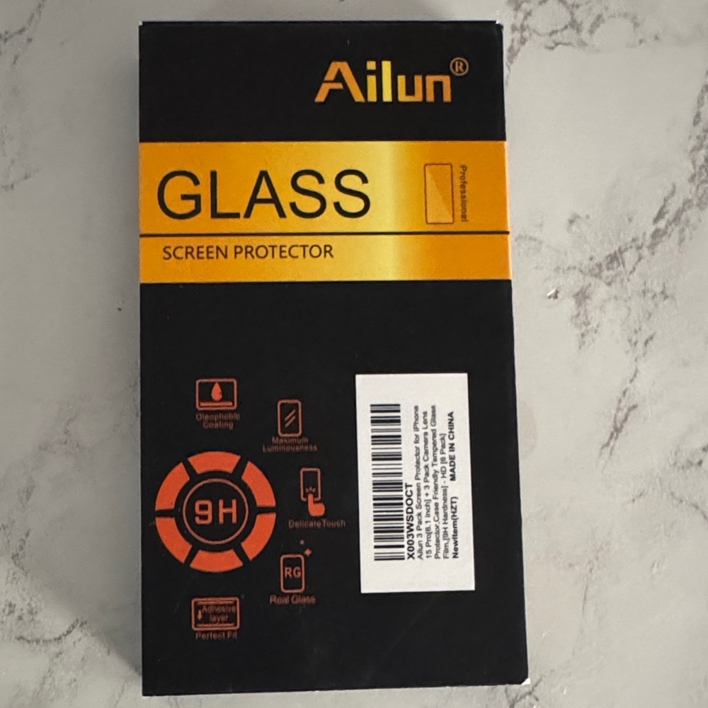 Ailun iPhone 15 Pro Screen Protector 3 pack